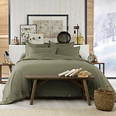 Housse de couette 260x240 cm 100% flanelle de coton ficelle
