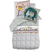 Harry Potter Parure De Lit 140x200 Cm Housse Couette + Taie - 100% Coton Oeko-Tex Bleu Marine