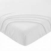 Drap housse - Les Ateliers du Linge - Coton blanc - 140 x 190 x 35 cm