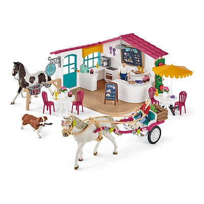 72116 - Schleich - the cartoon world - SCHLEICH 72116-fattoria visita in  stalla aperta, scuderia, Cavalli