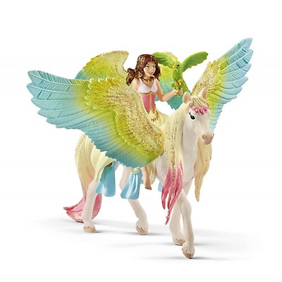 Model Bayala Girl's Toy Schleich Fairy Eyela With Princess Unicorn 70569