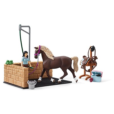 Schleich Horse Club Grand Cheval stable avec house et stable Playset