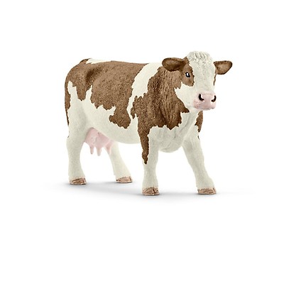 granja World granja vaca lechera nuevo con etiqueta Schleich 13802 Fleckvieh ternero 