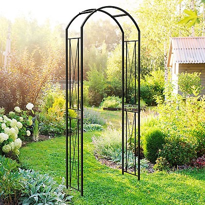 Panacea Quatrefoil Metal Garden Arch | Shedstore