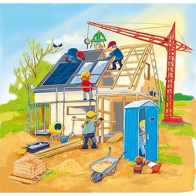 Goki Steckpuzzle 'Was Gehört Zu Wem?' Aus Holz – 9 Teile, Für Kinder Ab 12 Monaten
