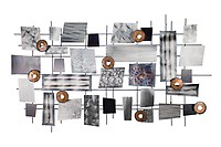 140 x 65 cm Luxus Wandskulptur Metallbild Wandbild Metall Wandkunst XXL Bild ca