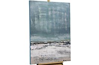 KunstLoft® Acryl Gemälde 'Viridian Stream' 75x100cm handgemalt Leinwand Bild 