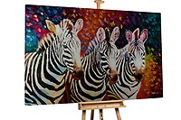 Ölgemälde 'Zappy Zebra' bestellen | KUNSTLOFT