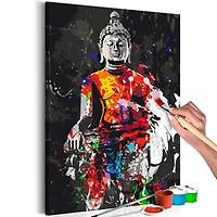 ABEUTY Malen Nach Zahlen Set – Porträt Modell, 40x50 Cm Leinwand, Acrylfarben, 3 Pinsel, Für Erwachsene & Anfänger