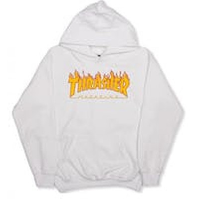 vans thrasher hoodie white