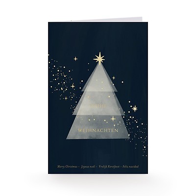 Tree-Free Greetings EcoNotes Weihnachtskarten-Set – 12 Stück, 10x15 Cm, Mit Umschlägen, Aus Recyceltem Papier