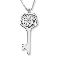 Fine Silver Monogram Charm – Pretty Personal Gifts