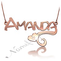 Amanda name clearance necklace