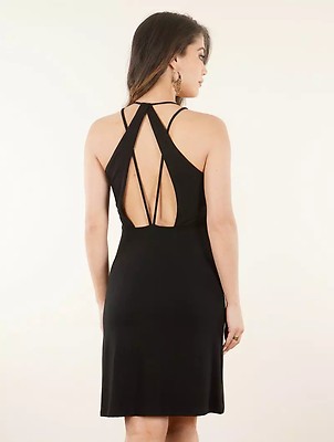 Robe De Soirée PINKYOTTO Noire - Dos Ouvert, Sans Manches - Taille S - Occasion Très Bon état