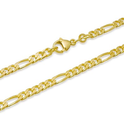 strottenhoofd houding Voorouder 14 karaat gouden armband: Figaro armband goud BIN5031-21