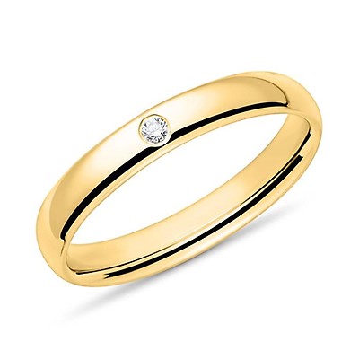 vrouwelijk herhaling radium Unieke 14 karaat gouden ring voor dames met diamant ER0006-Dia14KYSL