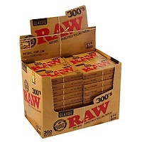 RAW Classic 1 1/4 Rolling Papers, Creaseless , 300 Leaves x 40