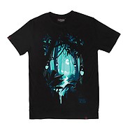 Deep Forest - Men's Hemp/Cotton T-Shirt - Black