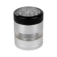 Kannastör® Clear Top Jar Body 4-Piece Multi Chamber Grinder with Stainless Easy Change Screen™ - 2.2"