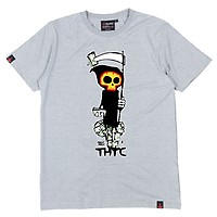 Bling Reaper - Premium Weight Hemp/Cotton T-Shirt - Mens - Grey