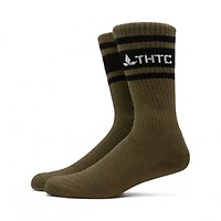 THTC Socks - Mens - Army/Black/Ecru