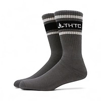 THTC Socks - Mens - Dark Grey/White/Black