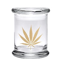 420 Science Pop Top Jar - Gold Leaf