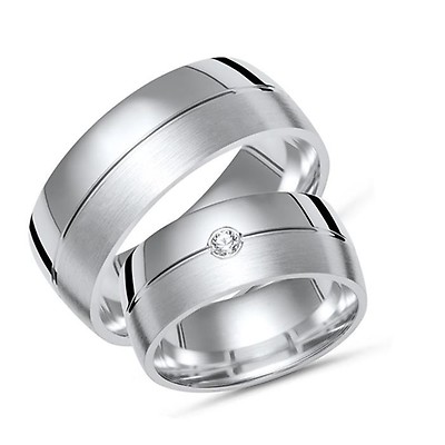 925 Silber Trauring Ehering Hochzeitsring B: 6 mm Preis für 1 Ring H: 1,35mm 