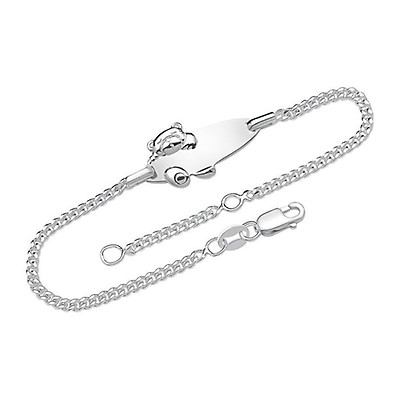 925 Armband Silber mit Engelmuster 16cm ID0025-A | Silberarmbänder