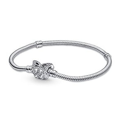 592819C01 | Pandora Moments Sparkling Moon Clasp Snake Chain