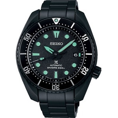 SRPK43K1 | Seiko Prospex Black Series Night Vision Turtle Diver