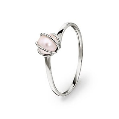Bague Cocktail Or 18 Carats Avec Perle - Taille 55 - Occasion - Poids 3,16 G