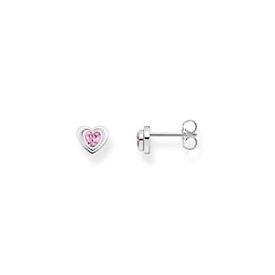 Bracelet En Argent 925 Rhodié Avec Pendentif Cœur 14mm - Cordon Coton Noir Ajustable