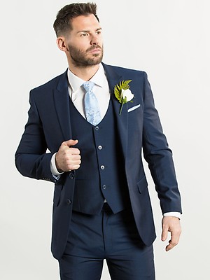 Three Piece Wedding Suits For Groom Best Man Ushers Guests