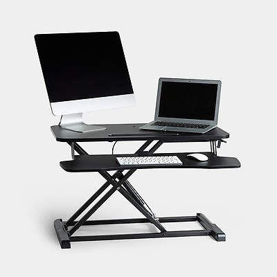 Adjustable Standing Desk Black Vonhaus