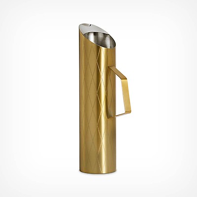 VonShef Champagne Bucket Brushed Gold 5L Carry Handle Stainless Steel Ice Cooler