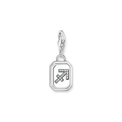 THOMAS SABO Sternzeichen Stier Charm - 925 Sterlingsilber Anhänger Mit Steinen