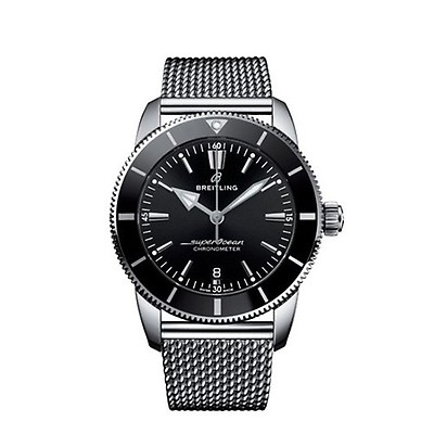 Breitling Superocean Heritage II B20 Steel Mesh Black 42mm Automatic Watch