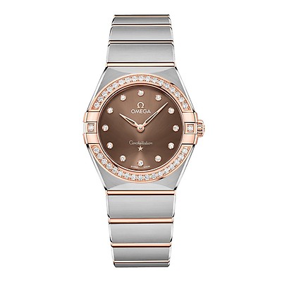 Omega rose gold watch on sale womens