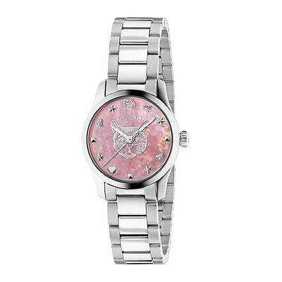 Gucci watch women rose on sale gold