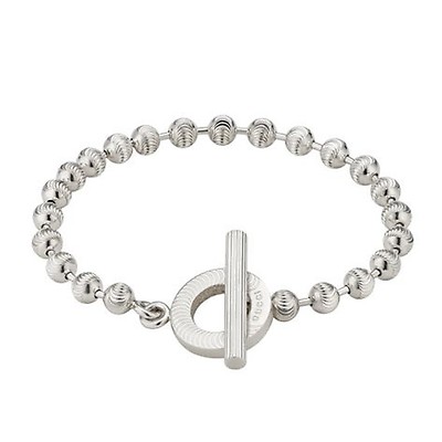 Gucci Trademark Silver Charm Bracelet 18cm