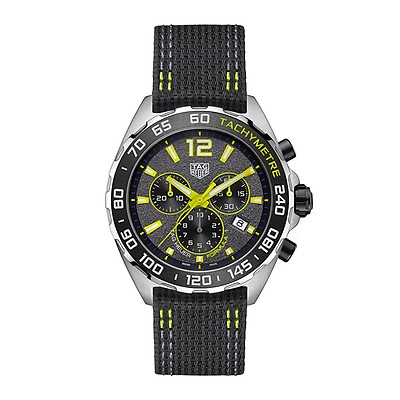 TAG Heuer Formula 1 Steel Lime Yellow 43MM Chronograph Watch