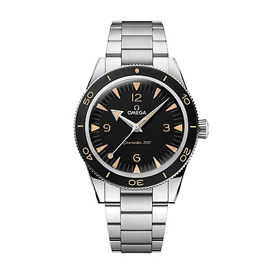 Omega seamaster 300m black on sale dial