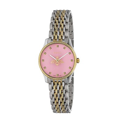 Gucci G-Timeless Bee Dial Gold & Silver 36MM Watch