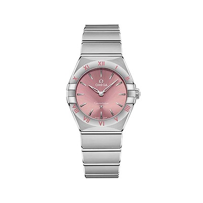 OMEGA Constellation Steel & Pink 28MM Women's Watch