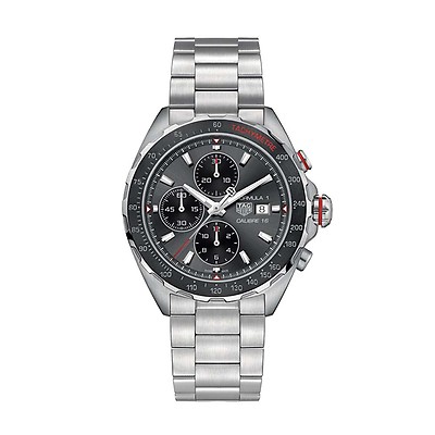 TAG Heuer Formula 1 Calibre 16 Grey Steel 44mm Chronograph Watch