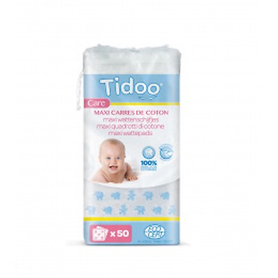 60 Maxi Carres Bebe En Coton Bio