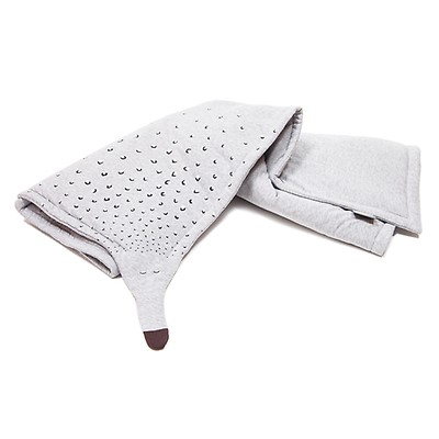 Couverture Bebe Ete En Coton Bio 110 X 90 Cm Gris