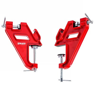 1 Paire De Clips De Portage Pour Bâtons De Ski - Rouge - Léger Et Portable - Pour Transport Facile