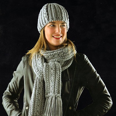 echarpe et gants assortis femme